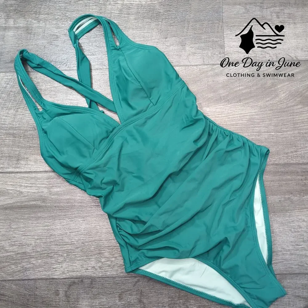 Cupshe Tie Back One Piece Swimsuit Size S